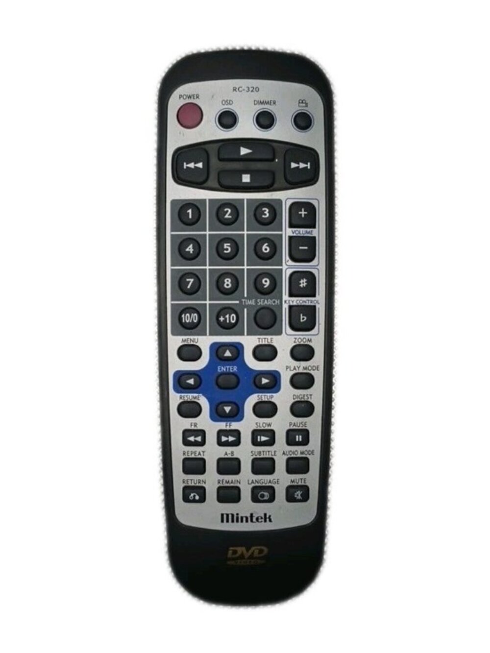 Mintek RC-320H DVD Remote Control OEM DVD1500 DVD2110 DVD2580 Tested Working